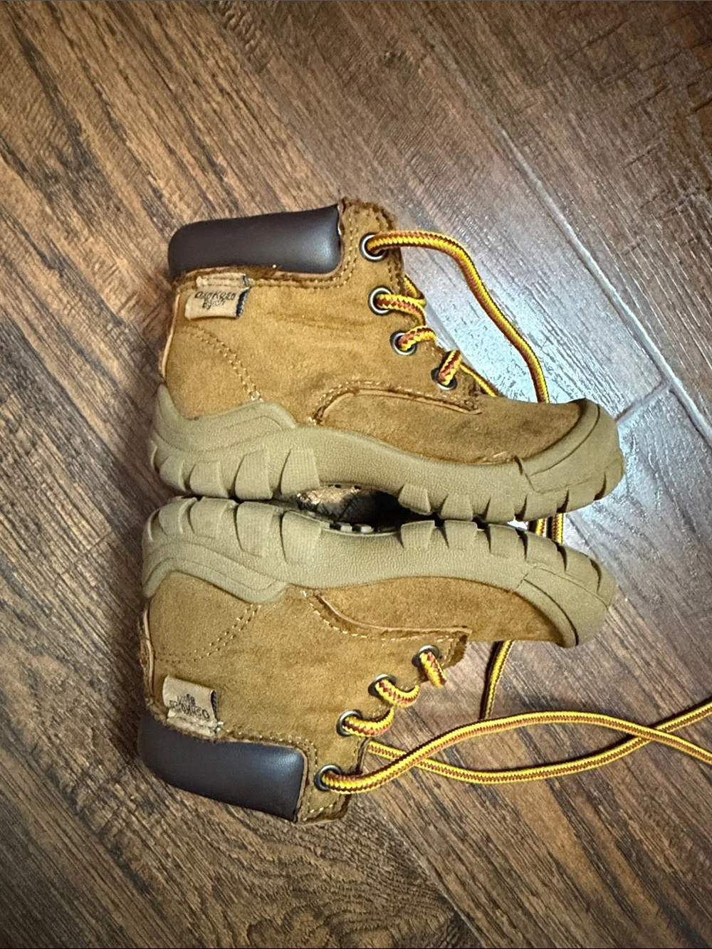 OshKosh B'gosh Tan Brown Suede Kids Hiking Boots